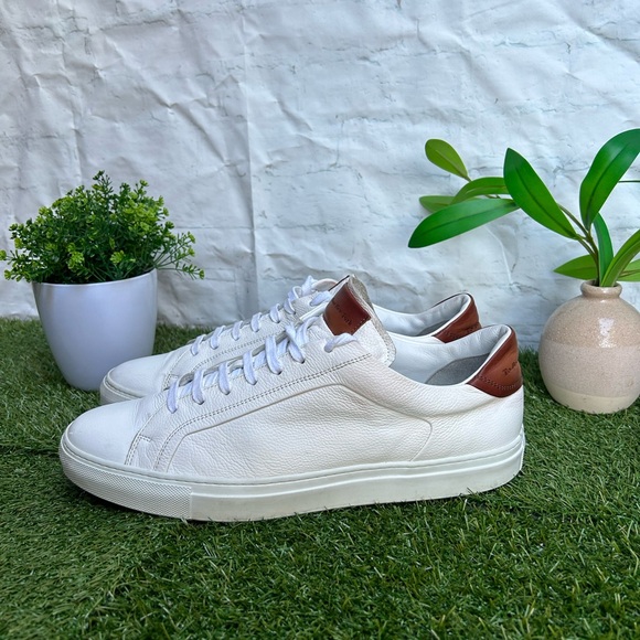 To boot New York Carlin Sneaker white Tan /Leather size 12 gently worn - Picture 9 of 16